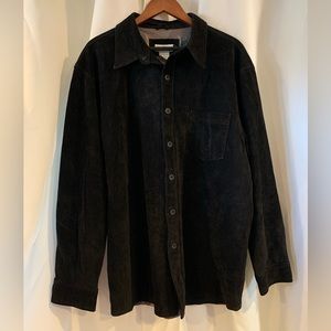 Norm Thompson Vintage Black Leather Jacket Size‎ X-Large